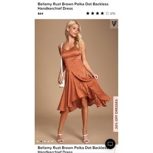 Lulus Polka Dot Dress Size Small